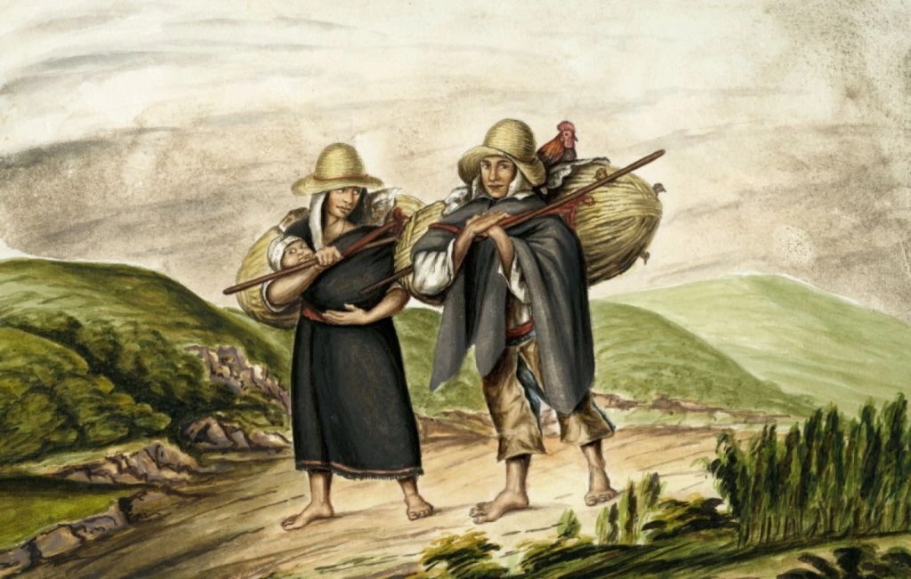 Historia de Colombia on X: "Indios de la Sabana de Bogotá llevando pollos al mercado,1833. José Manuel Groot. Fondo Cultural Cafetero, 1989 https://t.co/YAQwIqPwdK" / X https://images.app.goo.gl/wr2zQFkMgtWWNi9B8 
